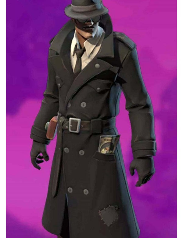 Noir Skin Fortnite Wool Coat