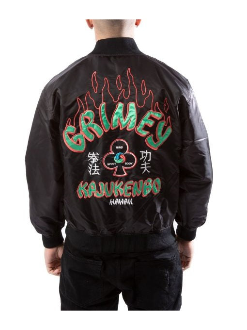 Grimey Destroy All Fear Reversible Bomber Jacket