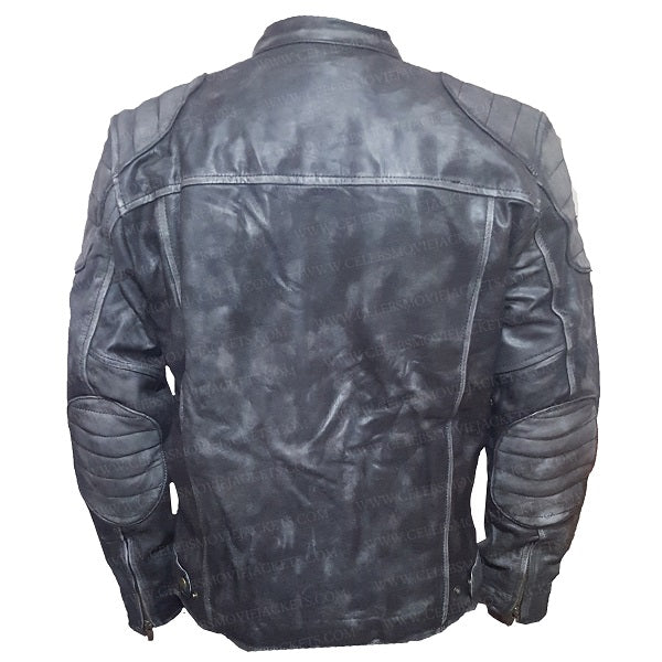 Men’s Cafe Racer Hooligan Leather Biker Jacket