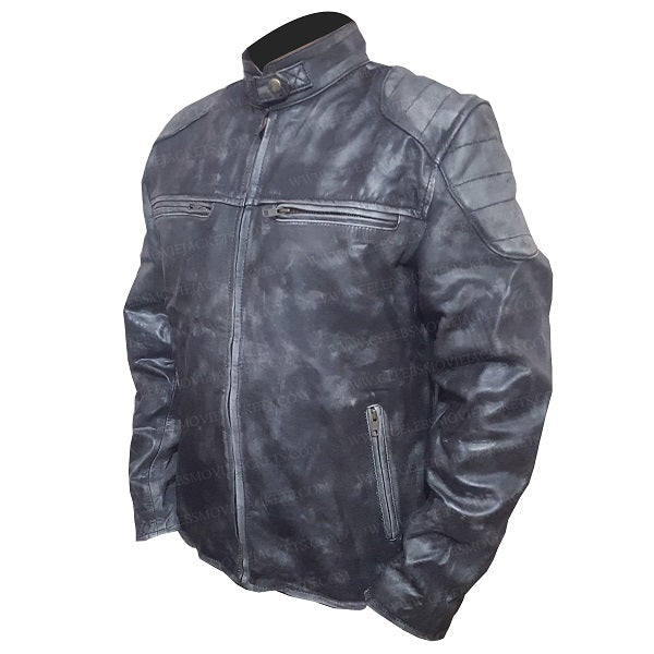 Men’s Cafe Racer Hooligan Leather Biker Jacket