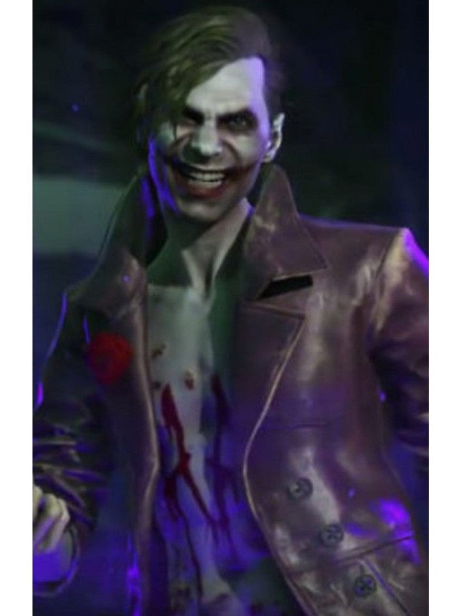 Injustice 2 Joker Leather Coat