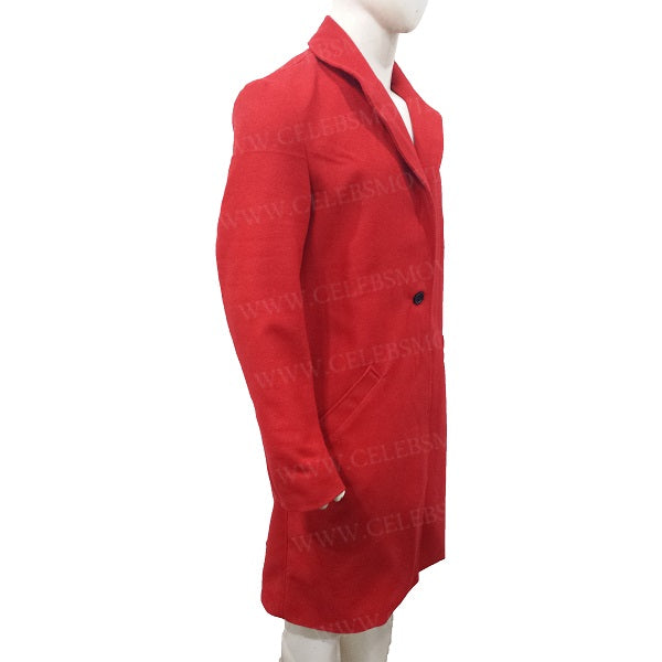 Second Act Jennifer Lopez Red Coat