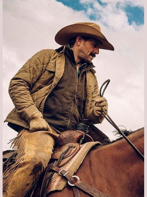 Josh Lucas Yellowstone John Dutton Quilted Jacket