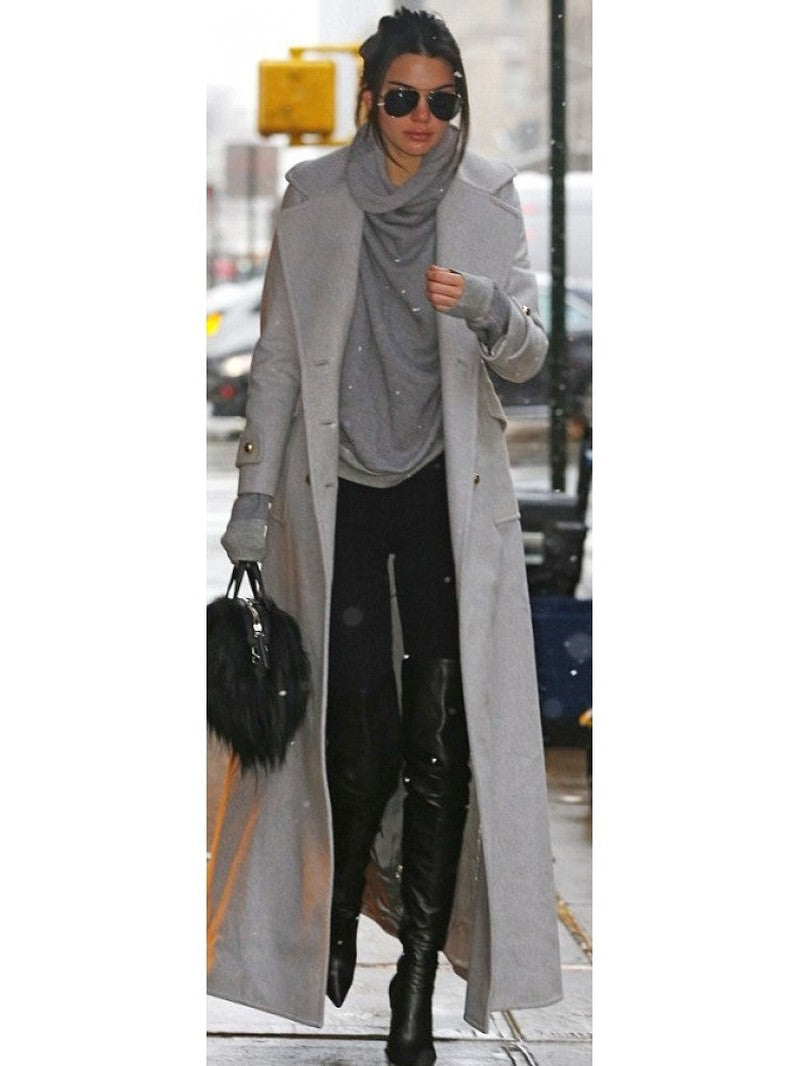 Kendall Jenner Street Fashion Long Coat