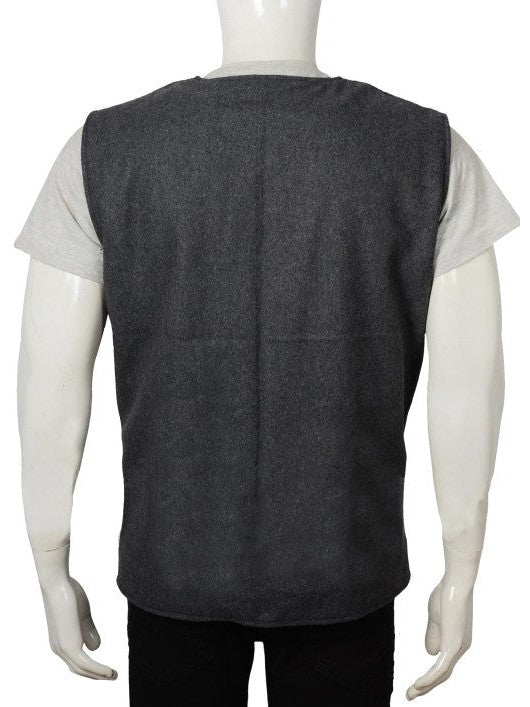 Yellowstone John Dutton Grey Wool Vest