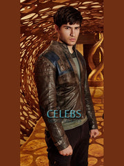 Krypton TV Series Seg-EL Camron Cuffe Leather Jacket