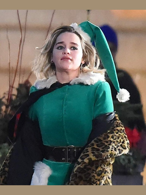 Last Christmas Emilia Clarke Green Coat