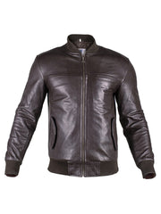 Bomber Leather Jacket Mens