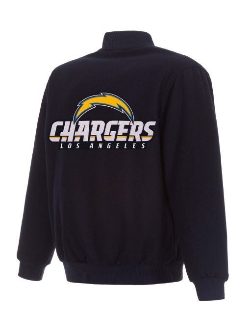 Los Angeles Chargers Varsity Navy Blue Wool Jacket