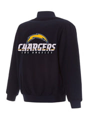 Los Angeles Chargers Varsity Navy Blue Wool Jacket