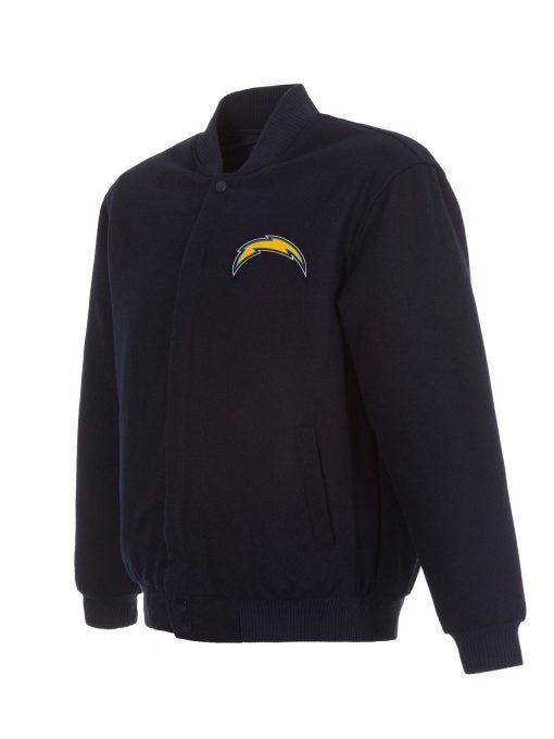 Los Angeles Chargers Varsity Navy Blue Wool Jacket