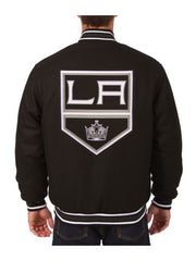 Los Angeles Kings Varsity Black Wool Jacket