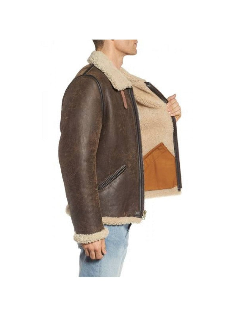 Men Winter Shearling Jacket