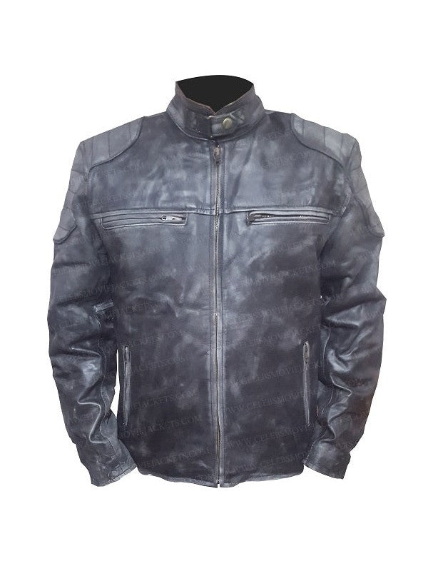 Men’s Cafe Racer Hooligan Leather Biker Jacket