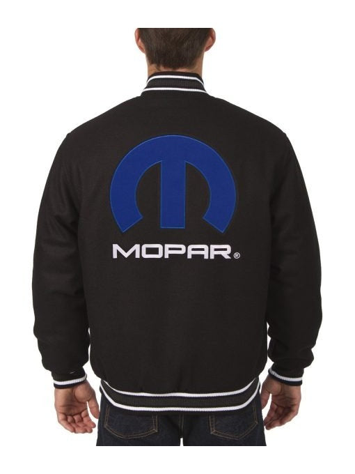 Mopar Black Wool Varsity Jacket