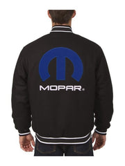 Mopar Black Wool Varsity Jacket