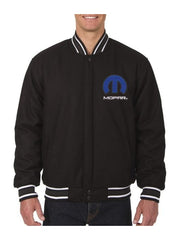 Mopar Black Wool Varsity Jacket