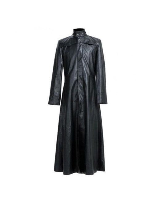 Neo Matrix Keanu Reeves Trench Coat