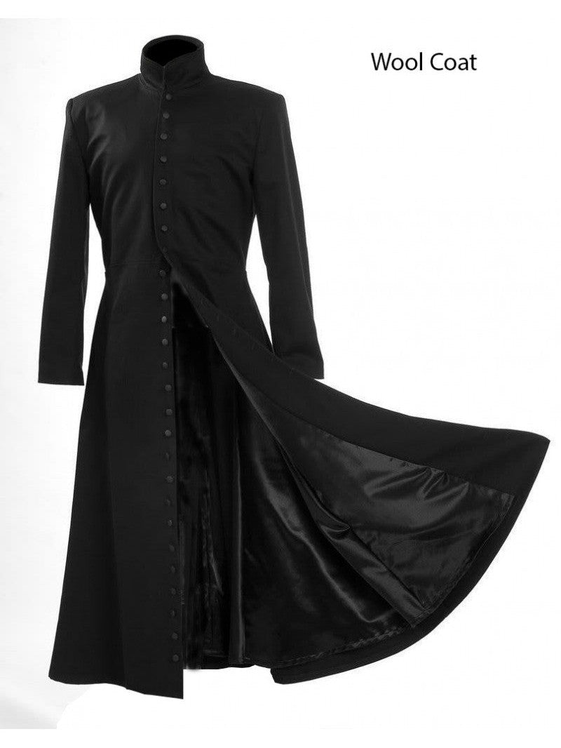 Neo Matrix Keanu Reeves Trench Coat