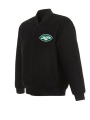 New York Jets Varsity Black Wool Jacket