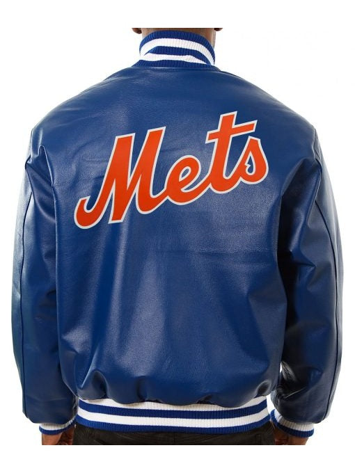 New York Mets Varsity Leather Jacket
