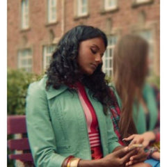 Olivia Sex Education Leather Jacket