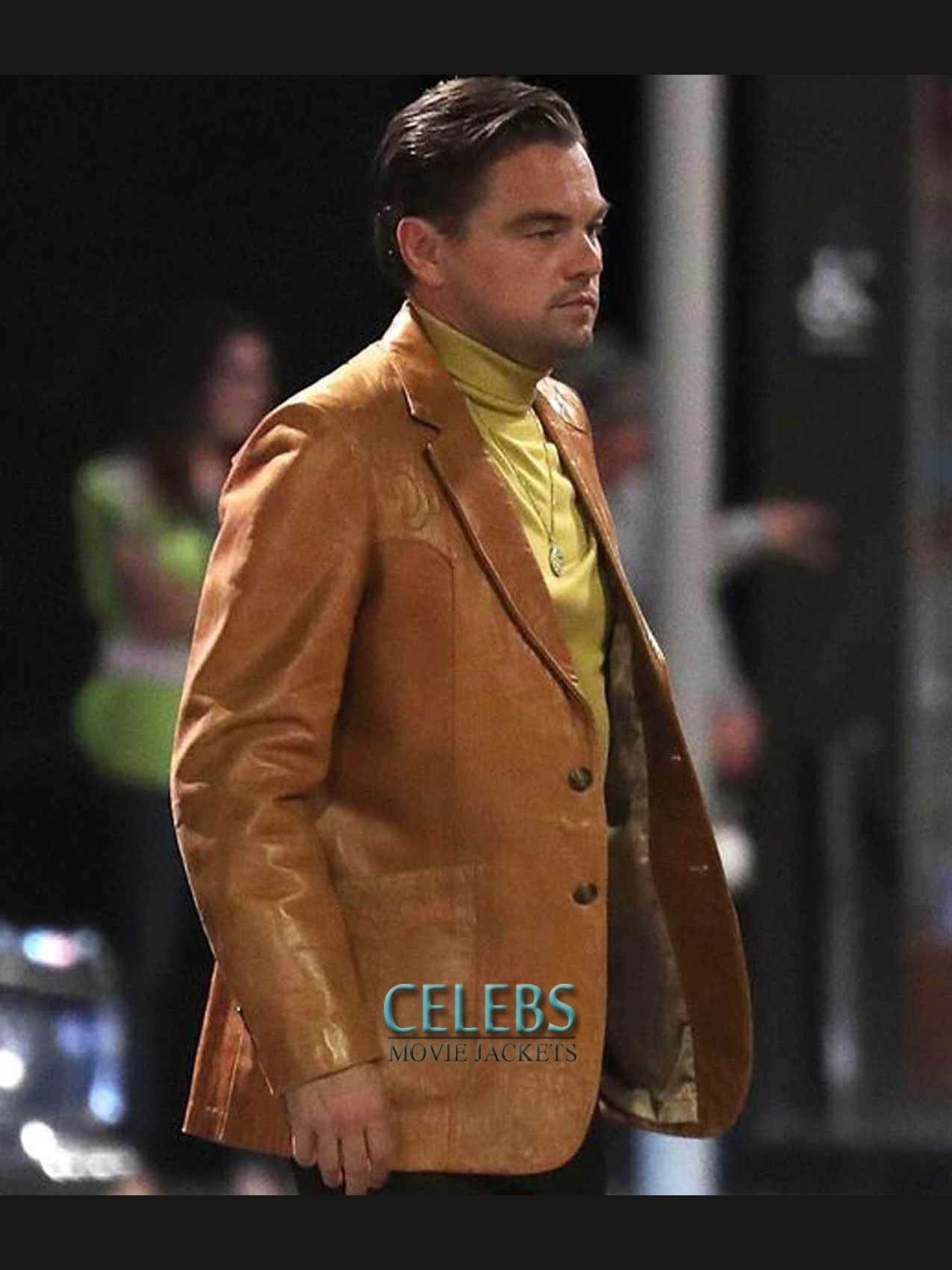 Once Upon a Time In Hollywood Leonardo DiCaprio Leather Blazer Coat