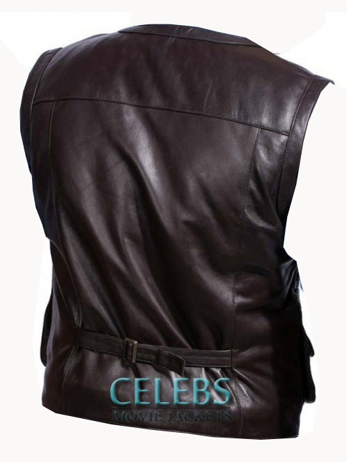 Chris Pratt Leather Vest From Jurassic World
