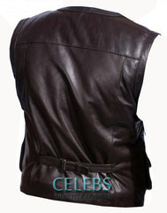 Chris Pratt Leather Vest From Jurassic World