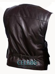 Chris Pratt Leather Vest From Jurassic World