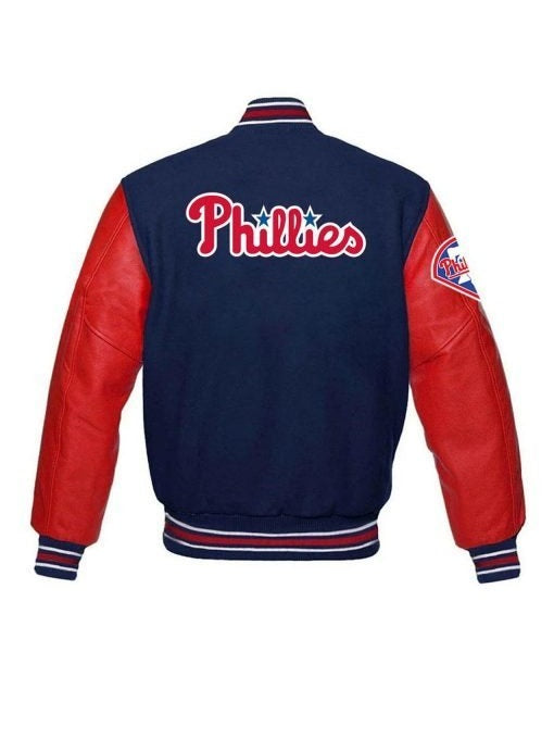 Philadelphia Phillies Red and Blue Varsity Jacket
