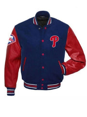 Philadelphia Phillies Red and Blue Varsity Jacket