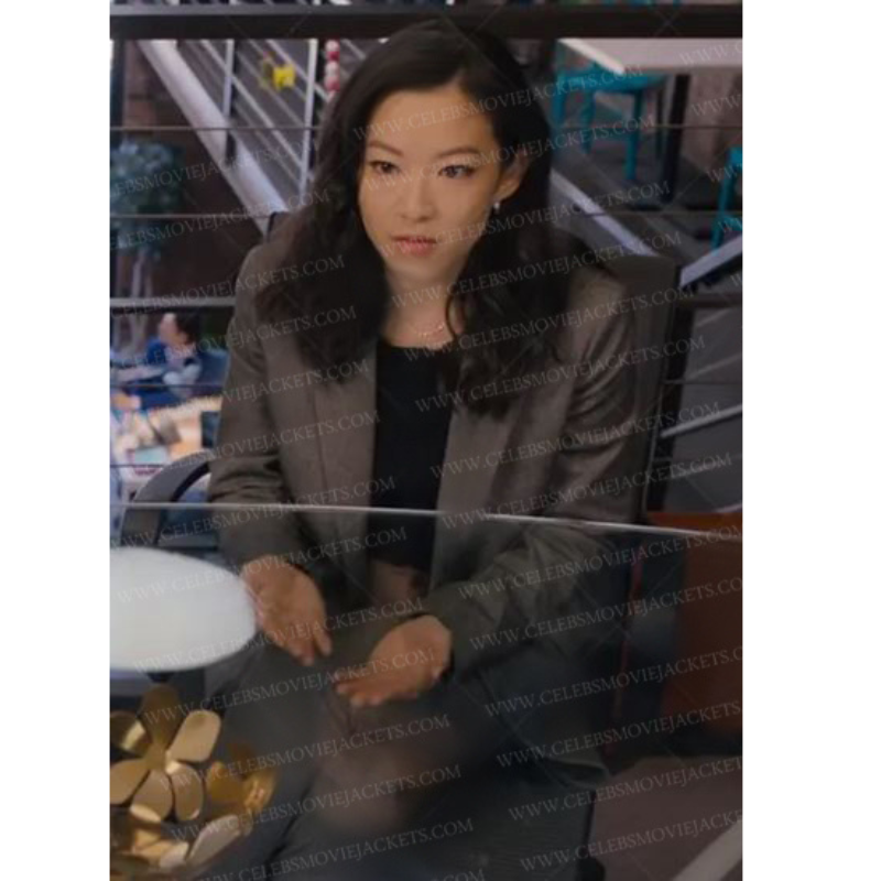 Partner Track Ingrid Yun Grey Blazer