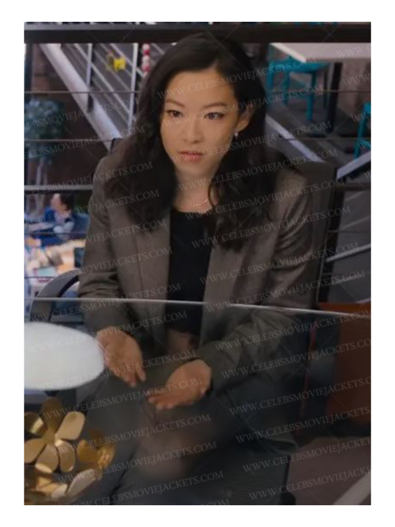 Partner Track Ingrid Yun Grey Blazer