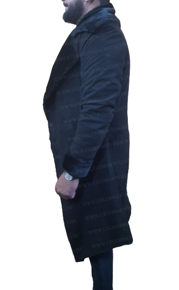 Power Tommy Egan Black Trench Coat