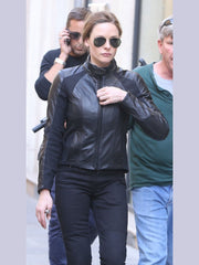 Mission Impossible 6 Rebecca Ferguson Leather Biker Jacket
