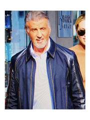 Sylvester Stallone SamarItan Blue Jacket