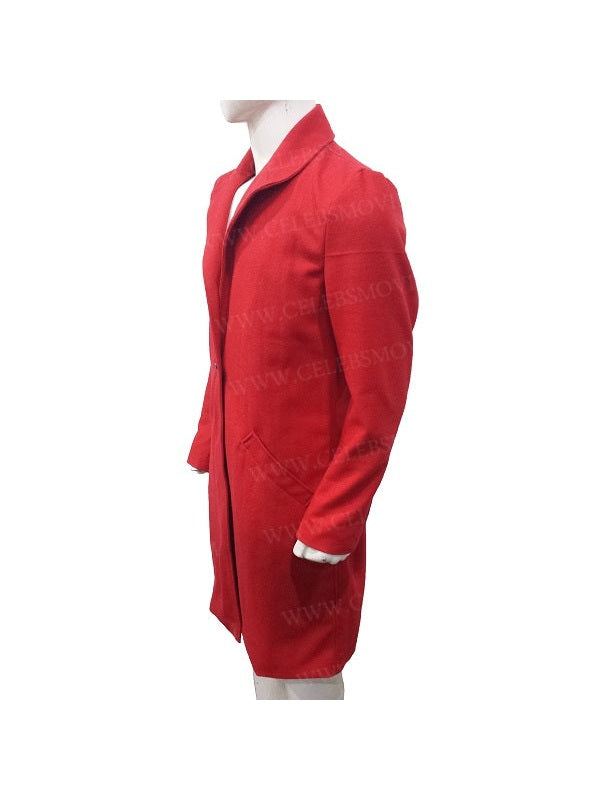 Second Act Jennifer Lopez Red Coat