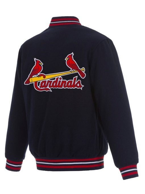 St. Louis Cardinals Varsity Navy Blue Wool Jacket