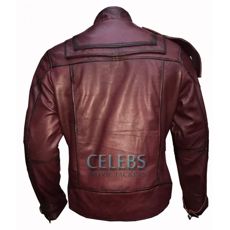 Avengers Infinity War Waxed Star Lord Jacket