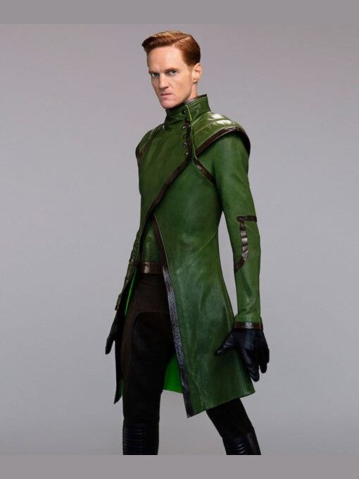 Stargirl Henry King Brainwave Green Leather Coat