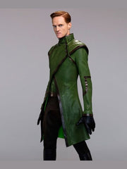 Stargirl Henry King Brainwave Green Leather Coat