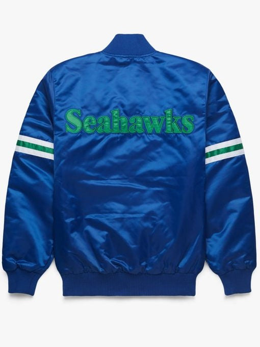 Seattle Seahawks Satin Varsity Jacket