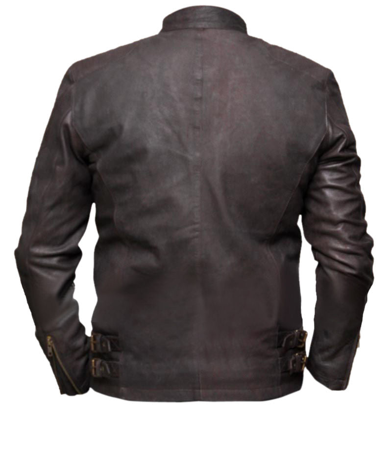 Civil War Steve Rogers Brown Leather Jacket