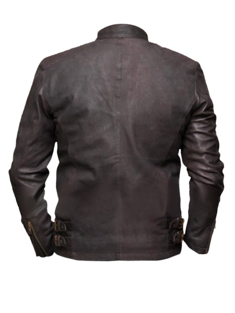 Civil War Steve Rogers Brown Leather Jacket