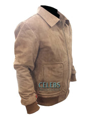Amazing Tan Leather Jacket
