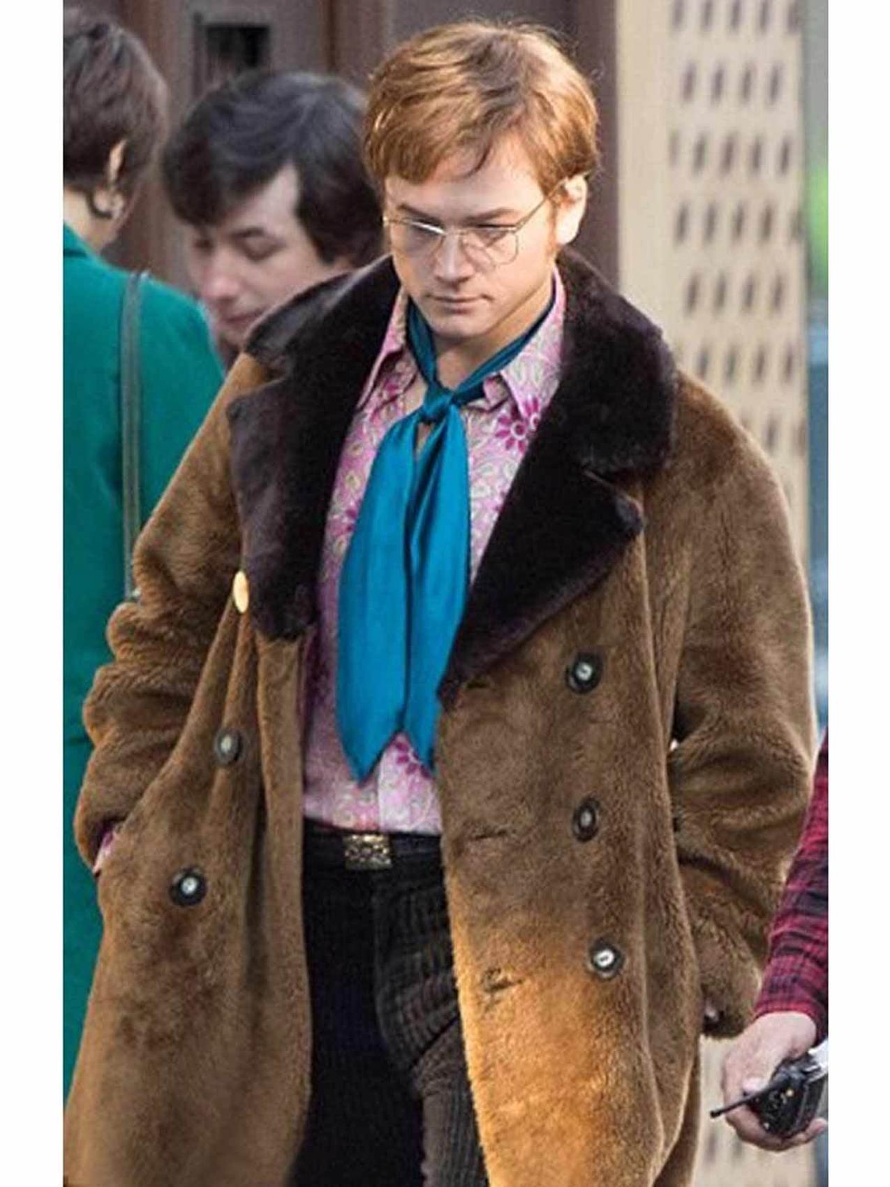 Taron Egerton Rocketman Elton John Fur Coat