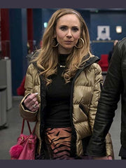 Ted Lasso S02 Keeley Gold Puffer Jacket