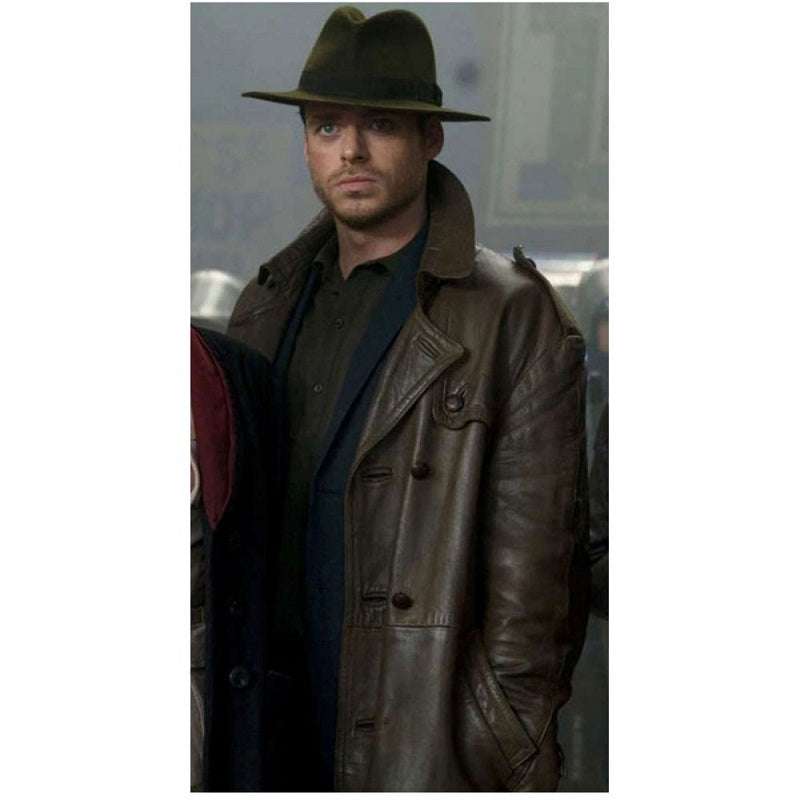 Eternals Ikaris Brown Leather Coat