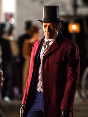The Greatest Showman Hugh Jackman Red Trench Coat